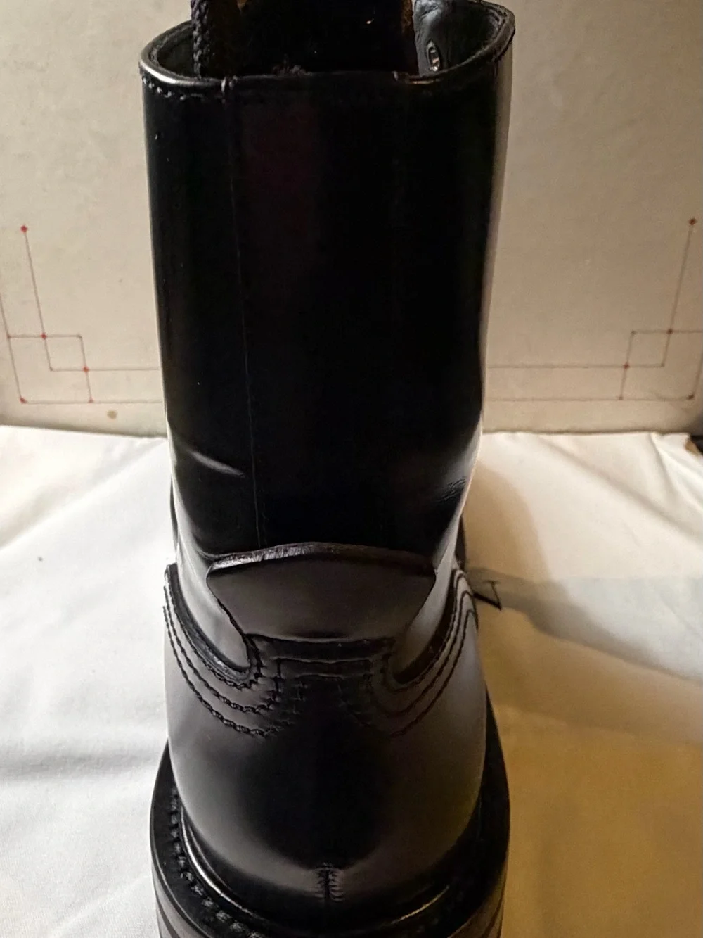 Alexander McQueen Leather Lace-Up Combat Boots Black - Size 41 (Worn Once)